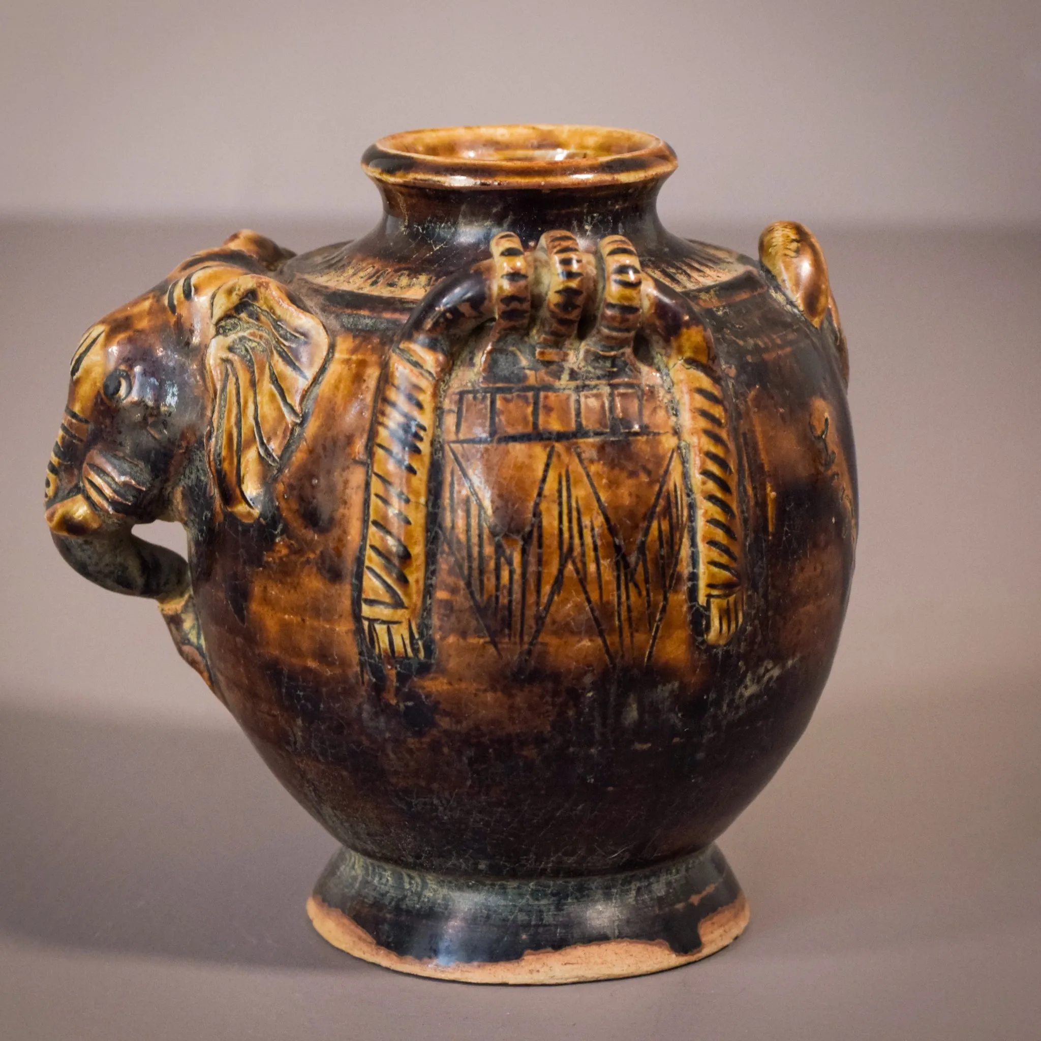 Elephant Head Vase - Ceramic