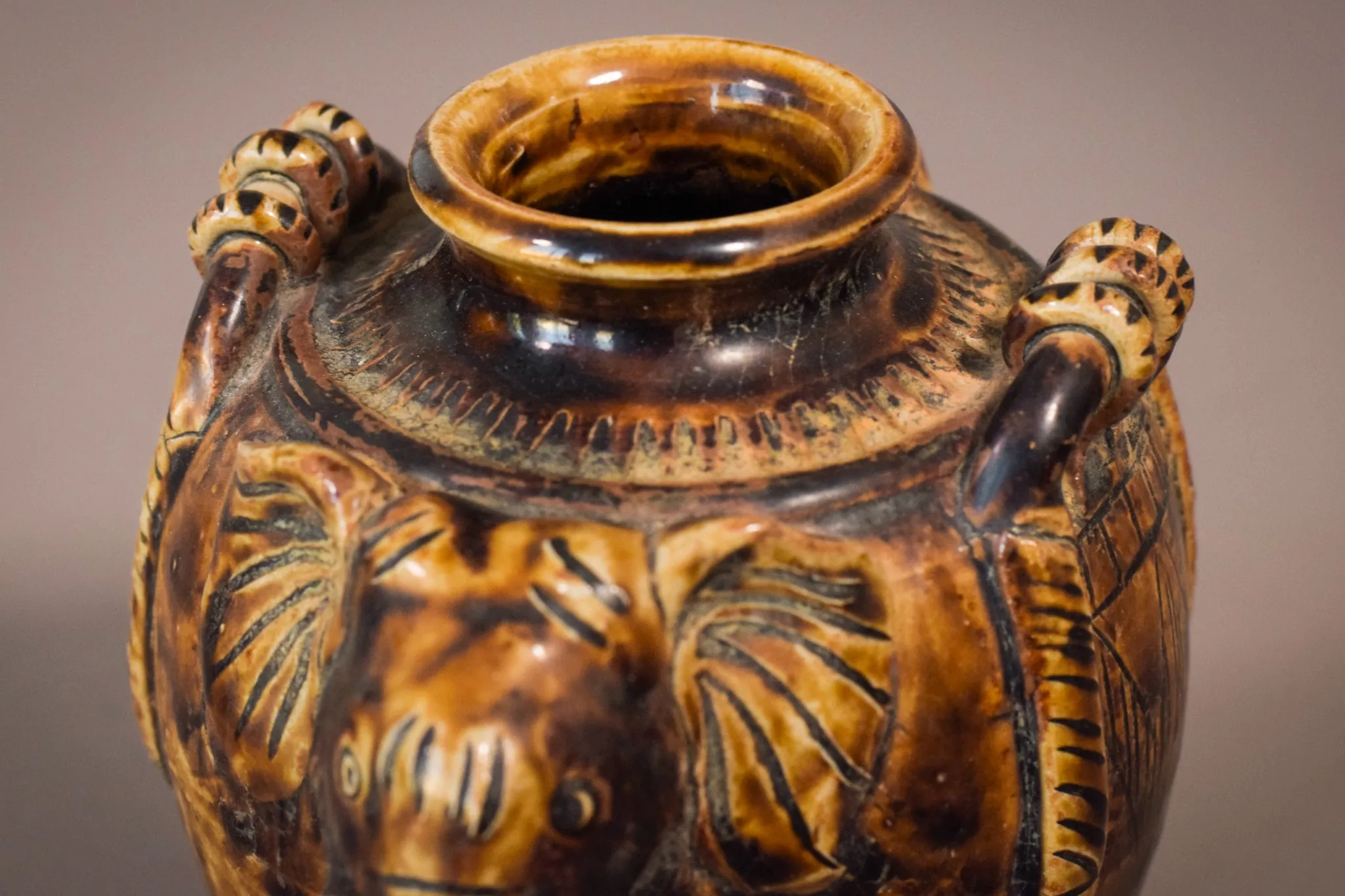 Elephant Head Vase - Ceramic
