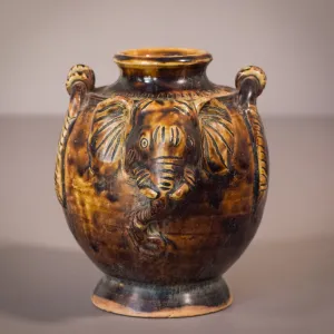 Elephant Head Vase - Ceramic