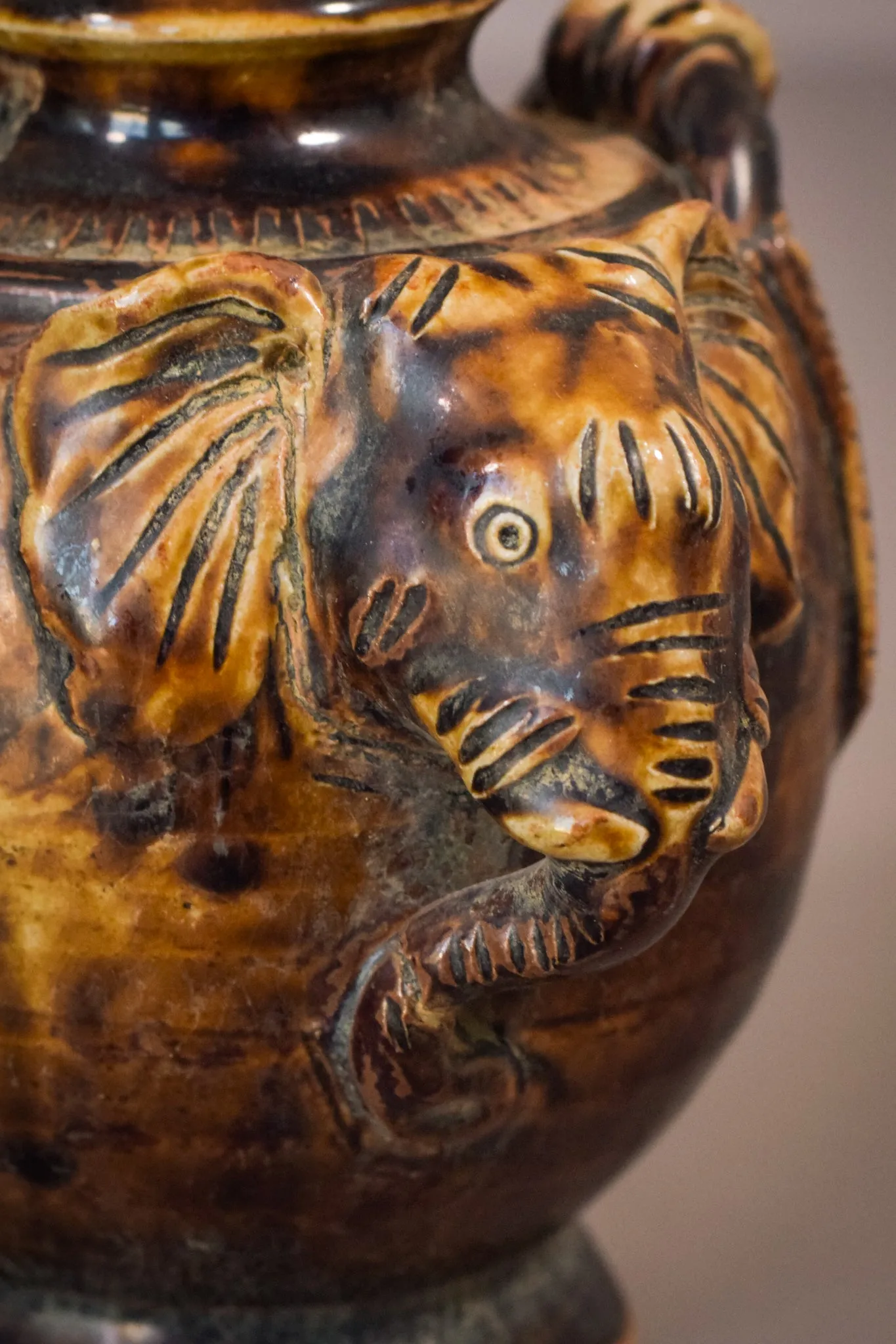 Elephant Head Vase - Ceramic