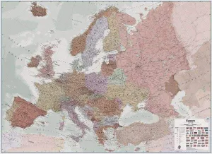 Europe Executive Large Wall Map by Maps International