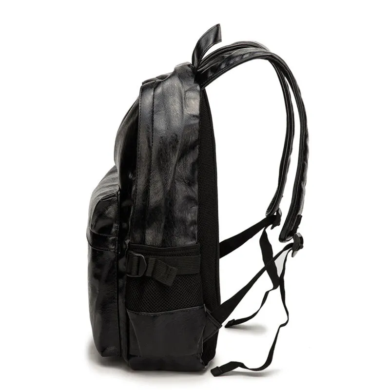 Fashion Backpacks Shoulder School Bags for Teens Girls PU Leather Rucksack