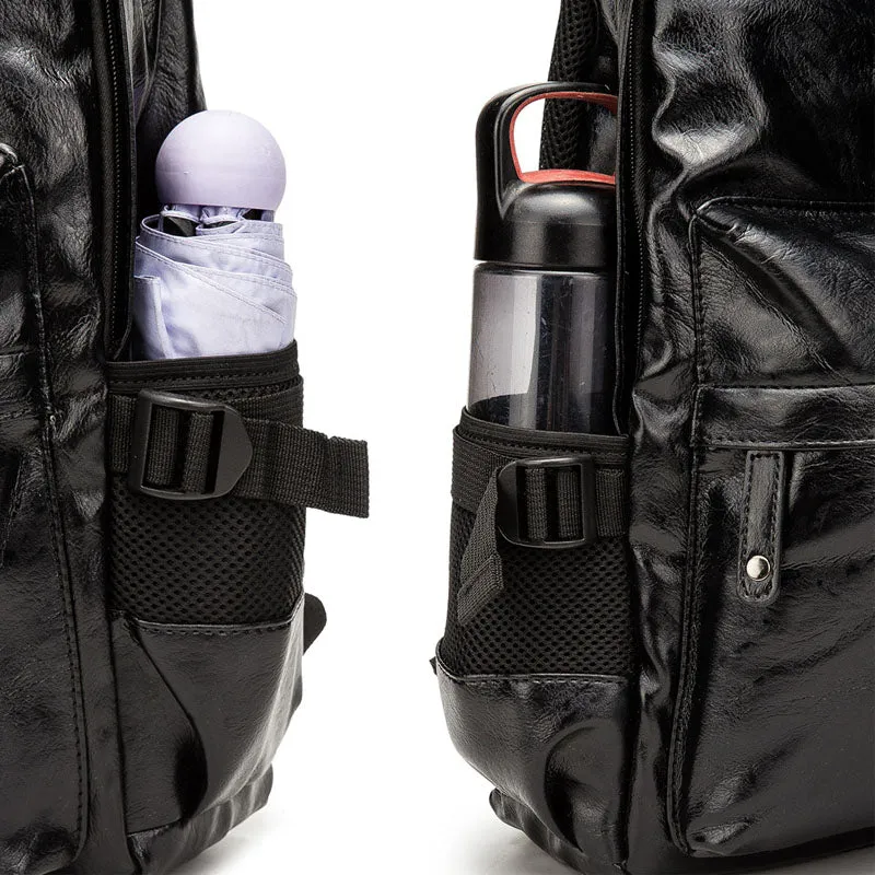 Fashion Backpacks Shoulder School Bags for Teens Girls PU Leather Rucksack