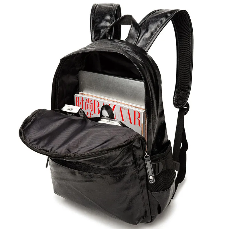 Fashion Backpacks Shoulder School Bags for Teens Girls PU Leather Rucksack
