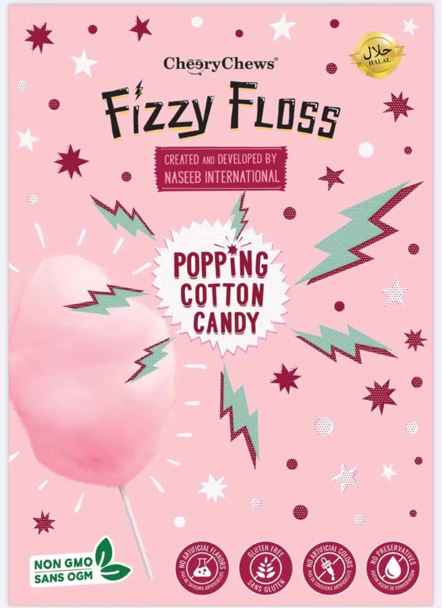 Fizzy Floss Popping Cotton Candy Strawberry