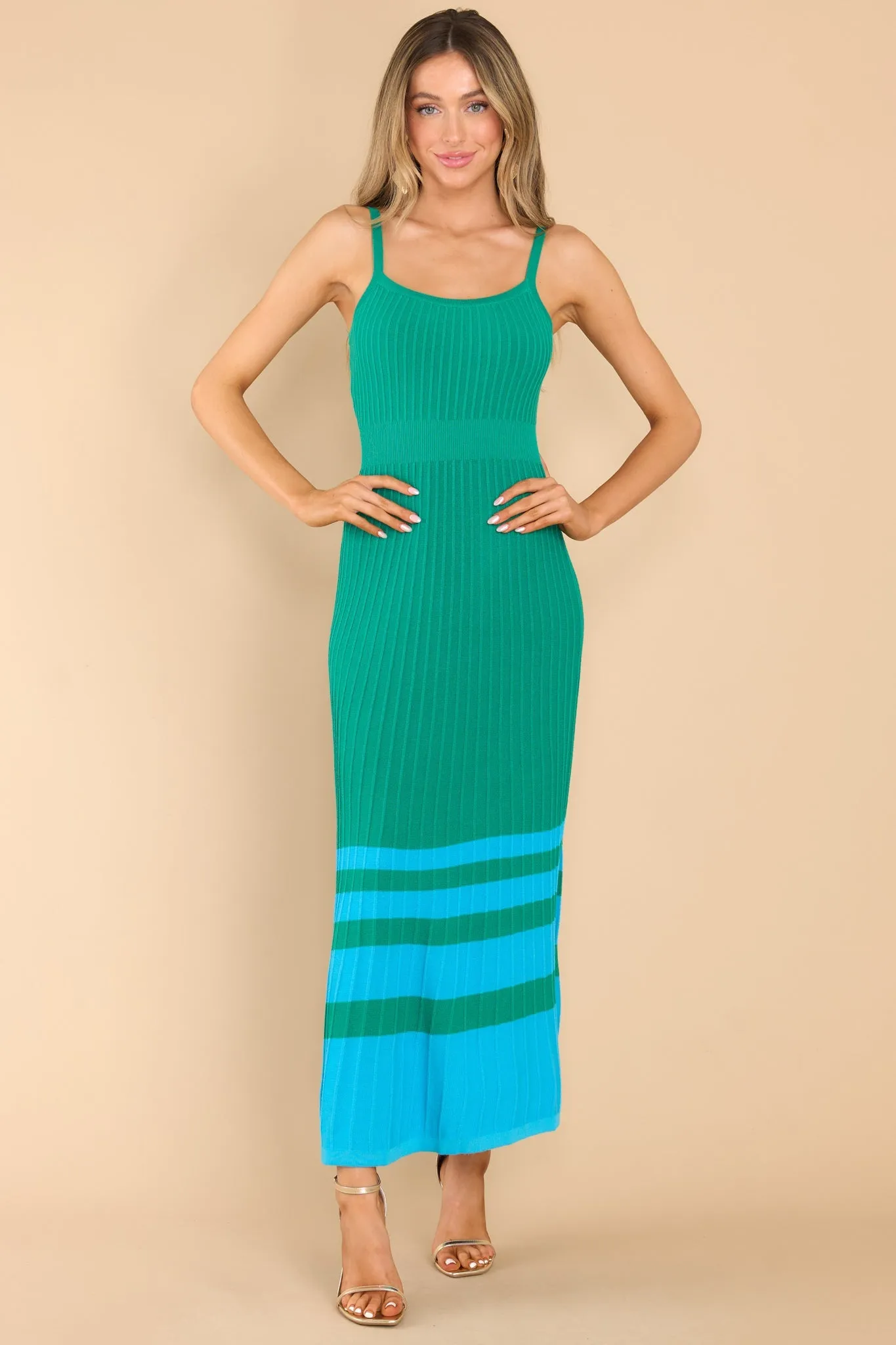 Floating On By Green Maxi Dress