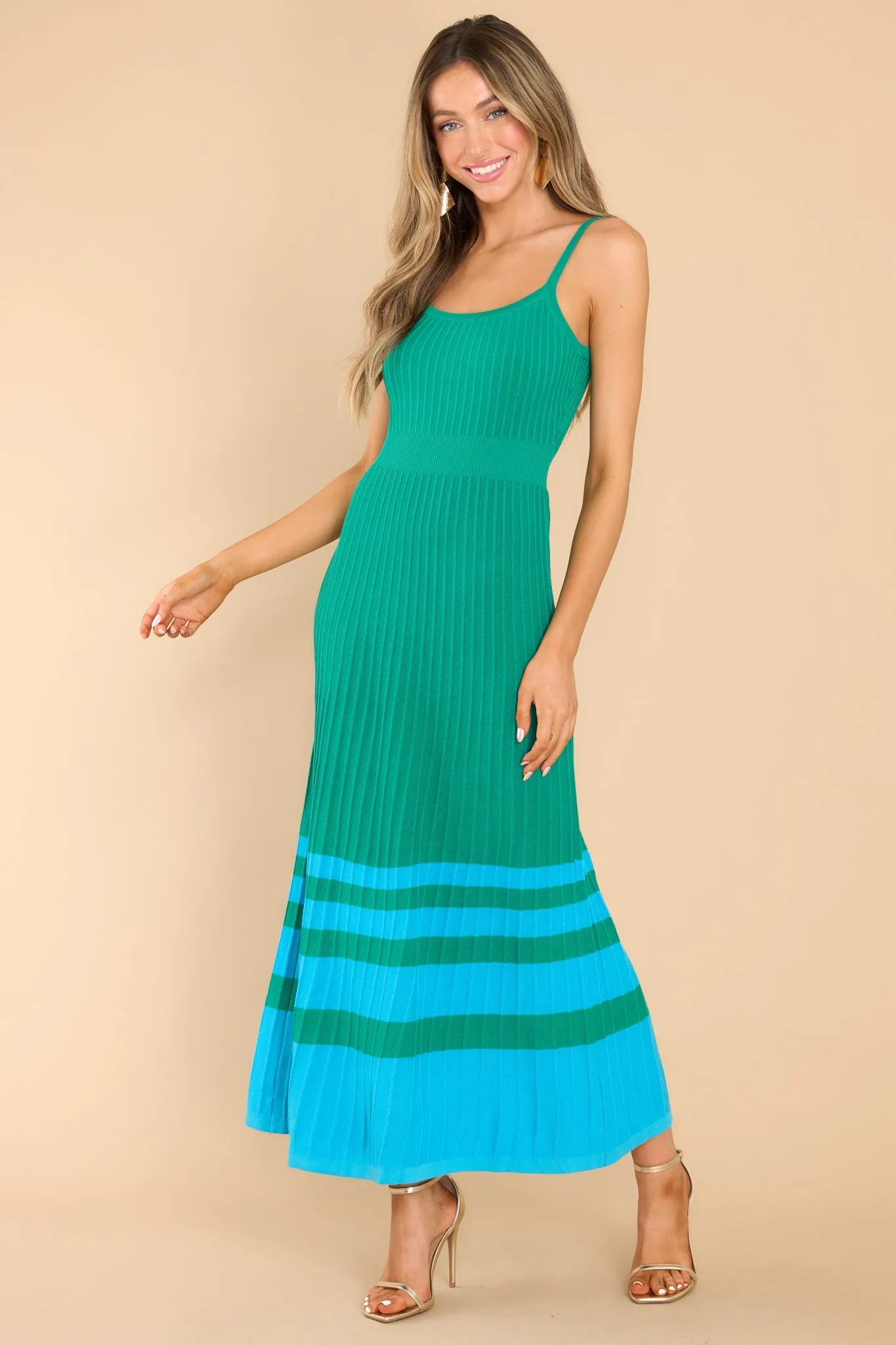 Floating On By Green Maxi Dress