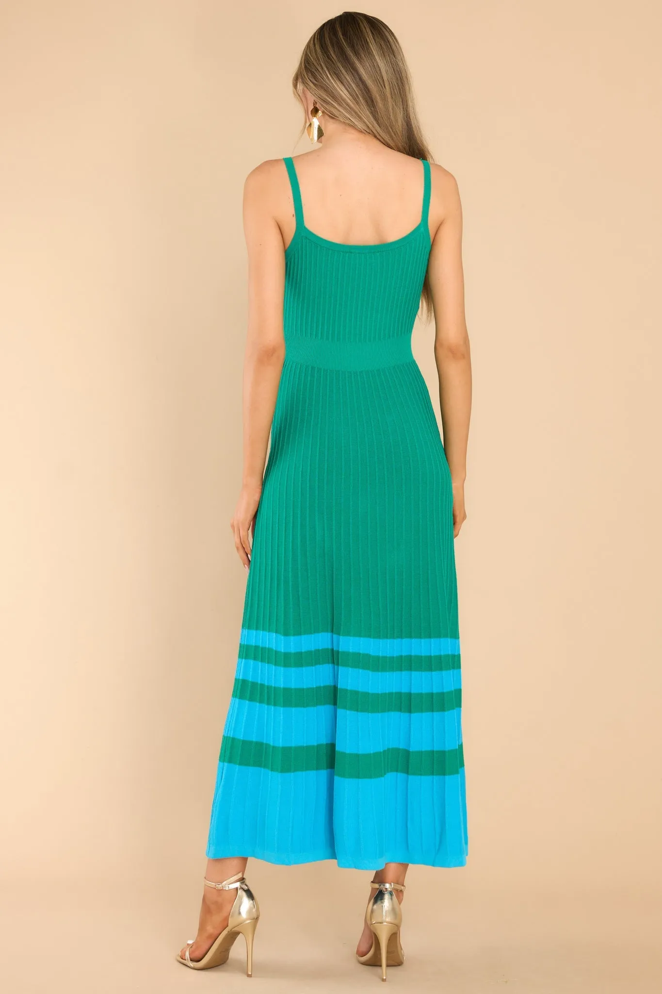 Floating On By Green Maxi Dress