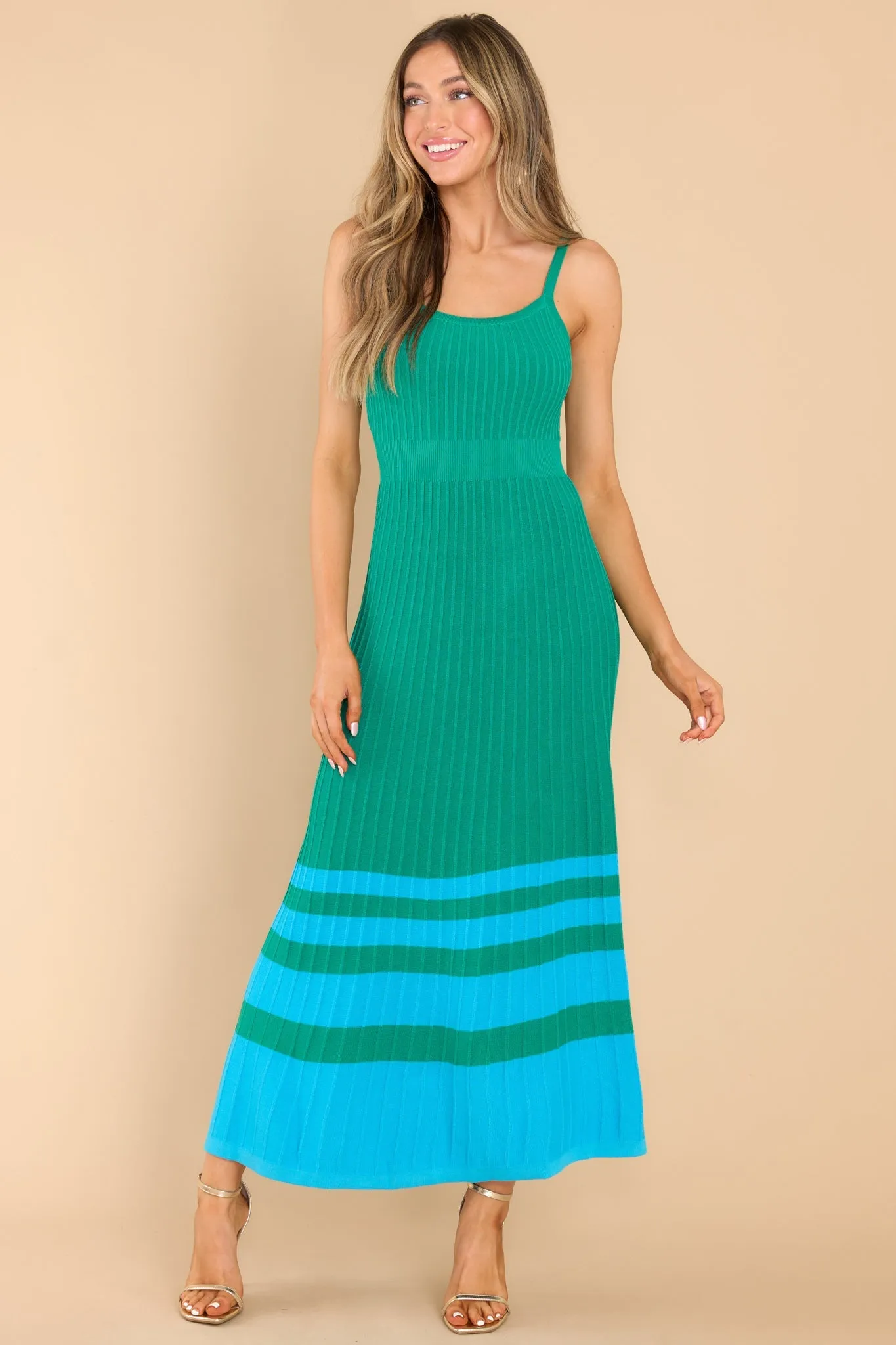 Floating On By Green Maxi Dress