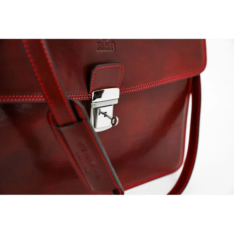 Full Grain Italian Leather Briefcase - The Sound of the Mountain