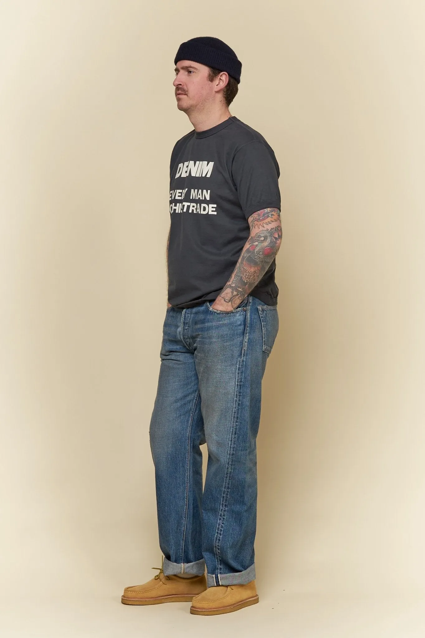 Fullcount 0105 Dartford Washed Straight Selvedge Denim - 13.7oz