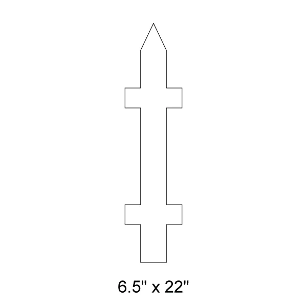 Garden Fence Post Stencil