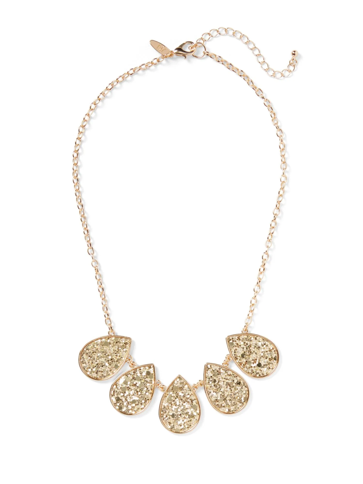 Goldtone Sequin Statement Necklace