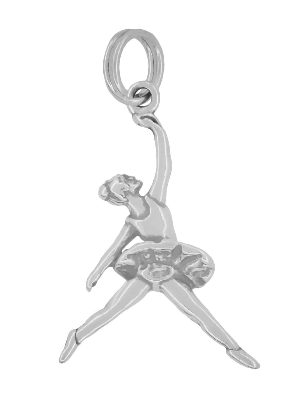Graceful Arabesque Ballerina Charm in 14 Karat Gold