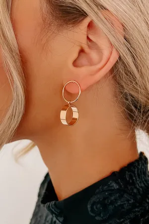 Graceful Beauty Dangle Earrings (Gold)