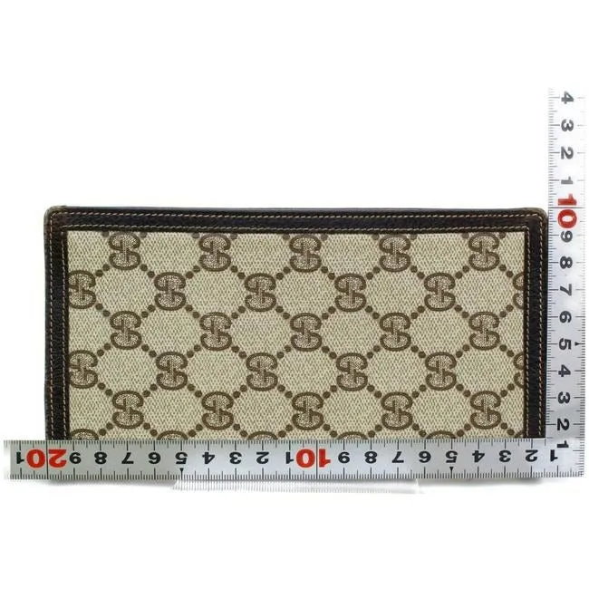 Gucci Brown Guccissima Print Unisex Bi Fold Style Wallet
