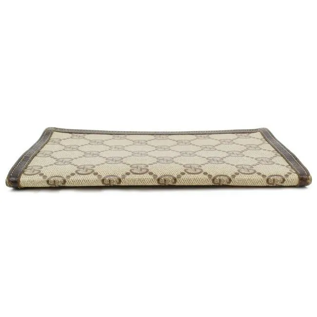 Gucci Brown Guccissima Print Unisex Bi Fold Style Wallet