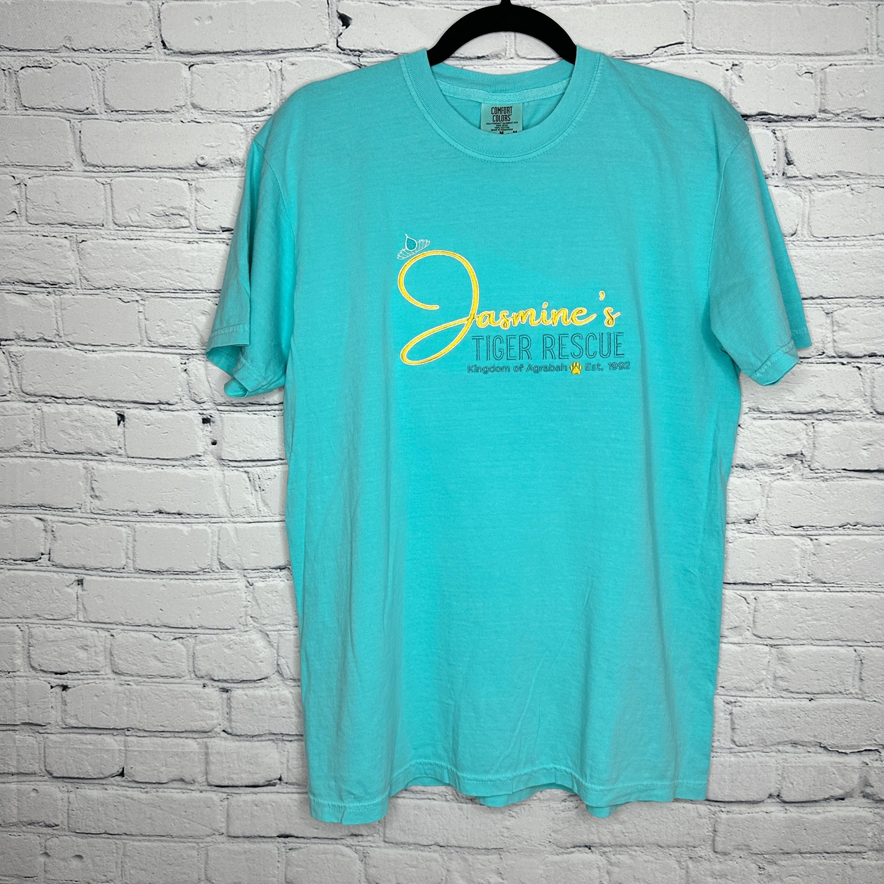 Jasmine's Tiger Rescue on Splendid Blue Tee