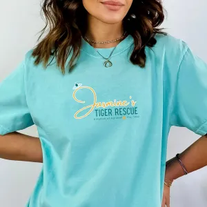 Jasmine's Tiger Rescue on Splendid Blue Tee