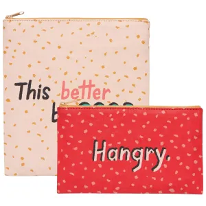 Jubilee Maybe Not Snack Bags Set of 2 |  Zippered Food Snack Bag