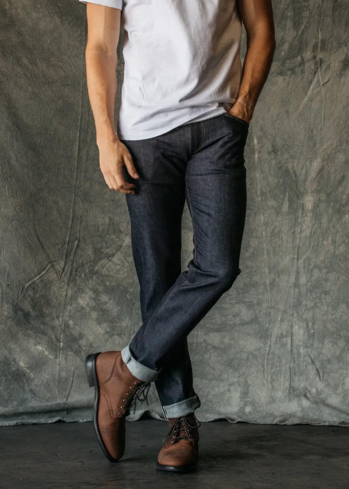 Kato - The Pen Slim 10.5oz Denim - Indigo Raw