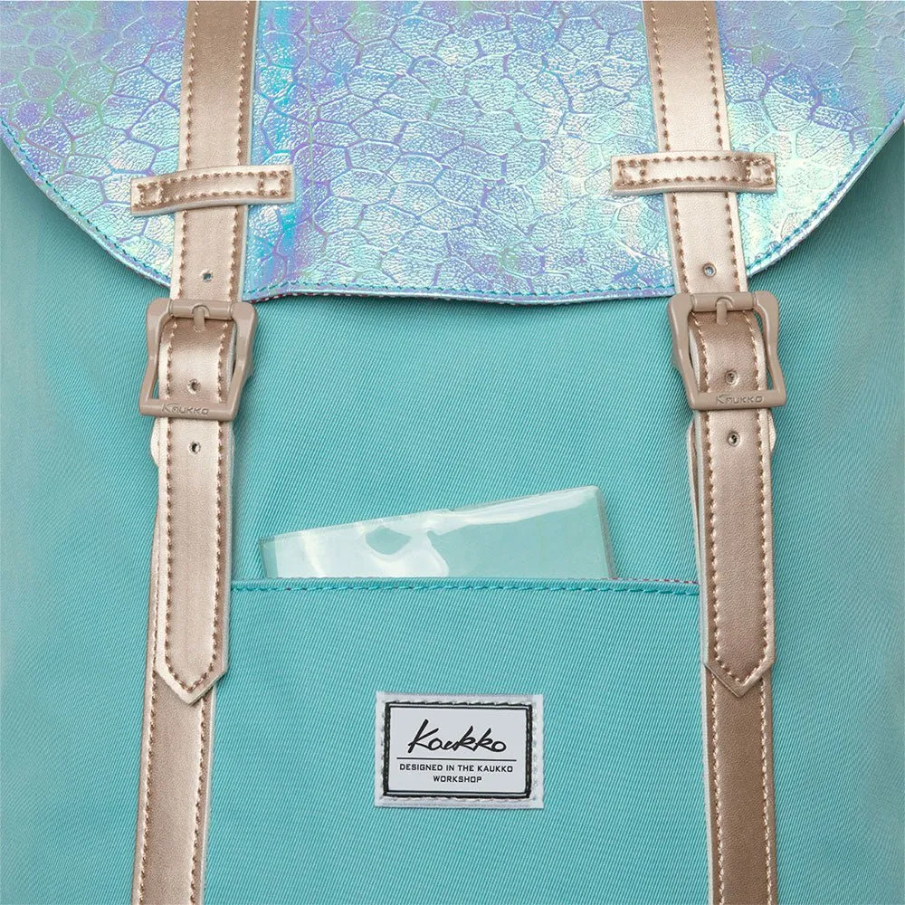 KAUKKO Travel Casual Rucksack Laptop Daypack, EP6-11 ( Blue Green / 11.8L )