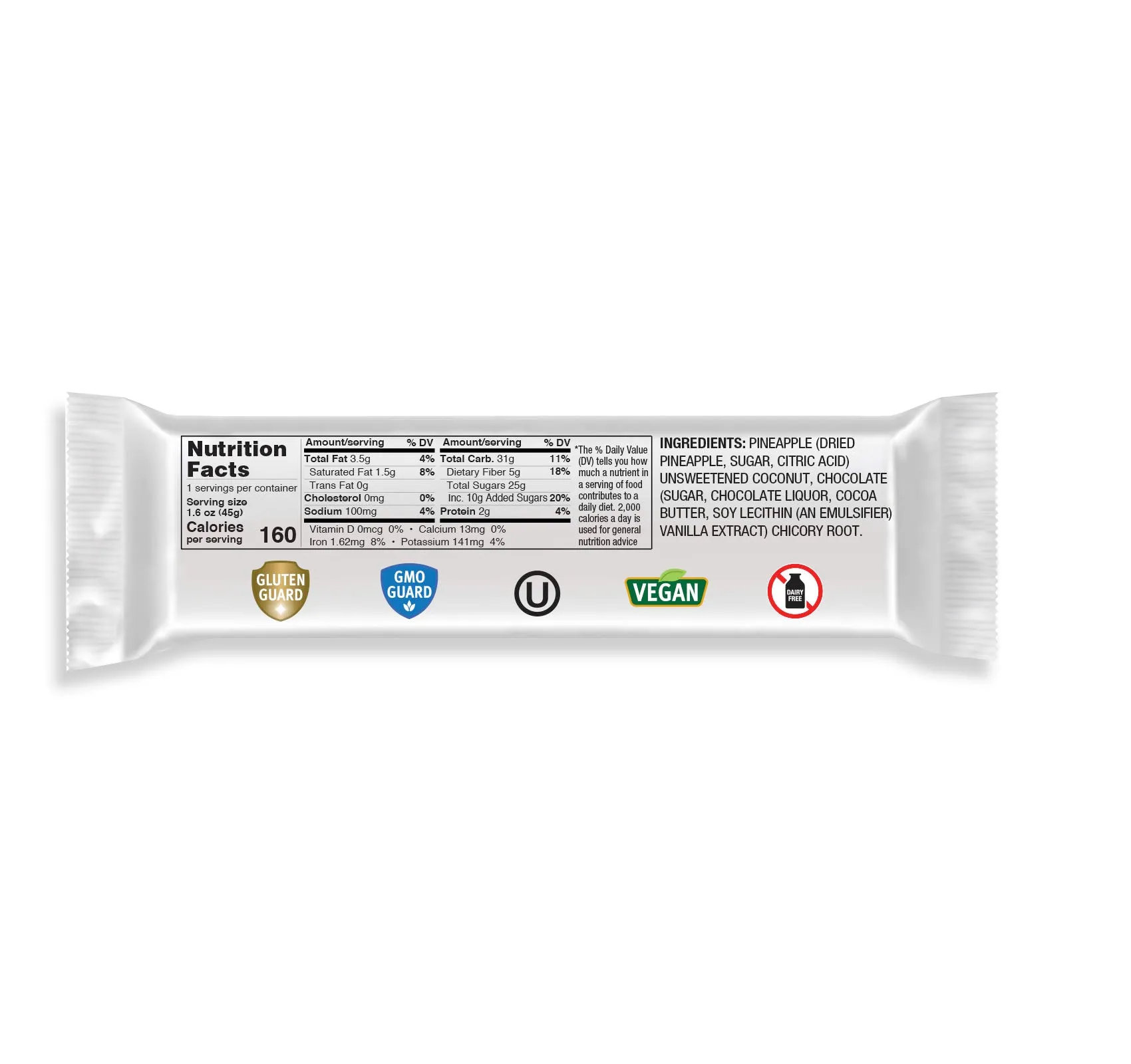 Keep Healthy Chocolate Covered Fruit & Nut Bar Variety Pack - 16 Individually Wrapped Bar Sampler Variety Pack