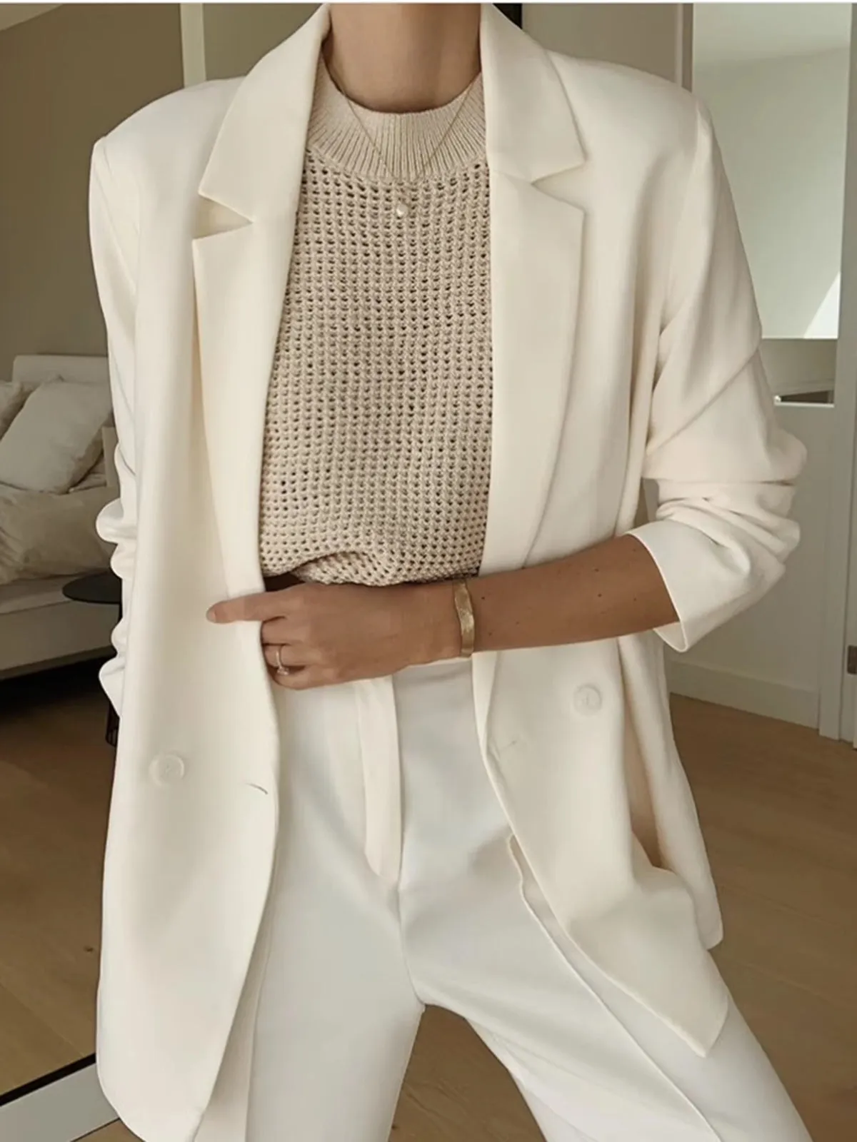 Knit Hollow Graceful Solid Vest