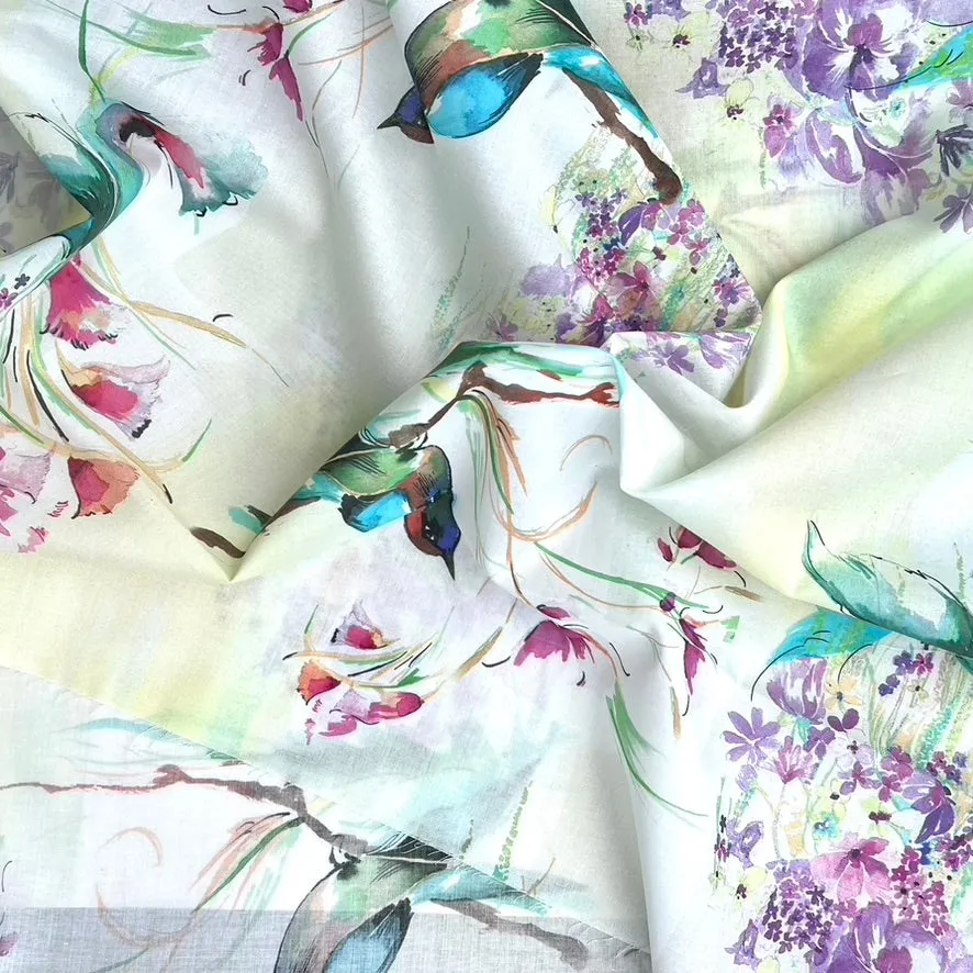 Kolibri Voile Organic Cotton Fabric