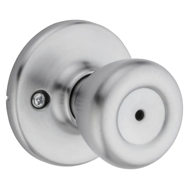 Kwikset 300T 26DCP Privacy Lockset, Satin Chrome, Universal Hand, For: Bedroom and Bathroom Doors :CD: QUANTITY: 1