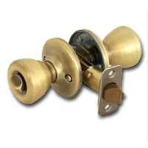 Kwikset 400T 56ALRCSK3BX Entry Knob, Antique Brass, Brass, K3 Keyway, 3 Grade :BX: QUANTITY: 3