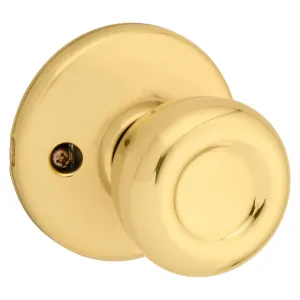 Kwikset 488T 3 V1 Dummy Knob, 1-7/8 in Dia Knob, Zinc, Polished Brass :BX: QUANTITY: 1