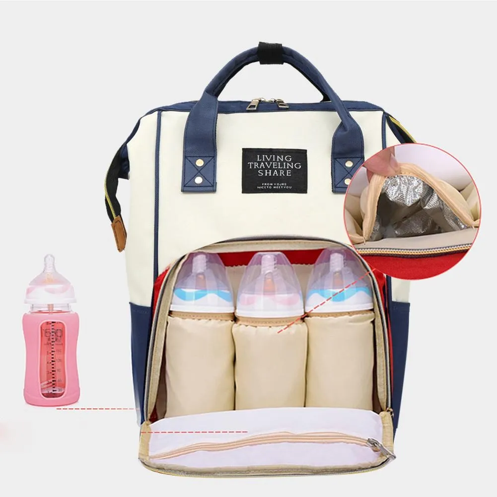 Large Capacity Mummy Diaper Bag Backpack Baby Bag Nursing Travel Diaper Backpack