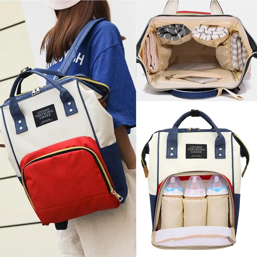 Large Capacity Mummy Diaper Bag Backpack Baby Bag Nursing Travel Diaper Backpack