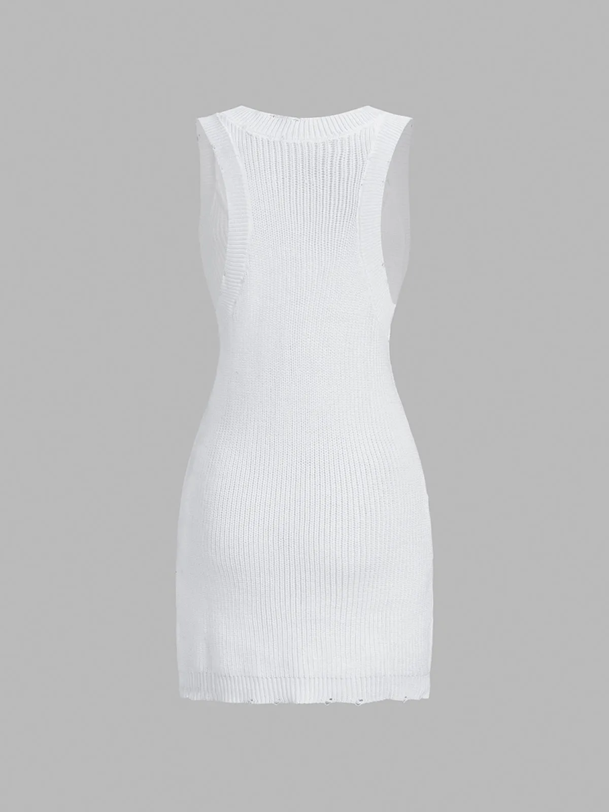 Leisure Ripped Graceful Short Dress