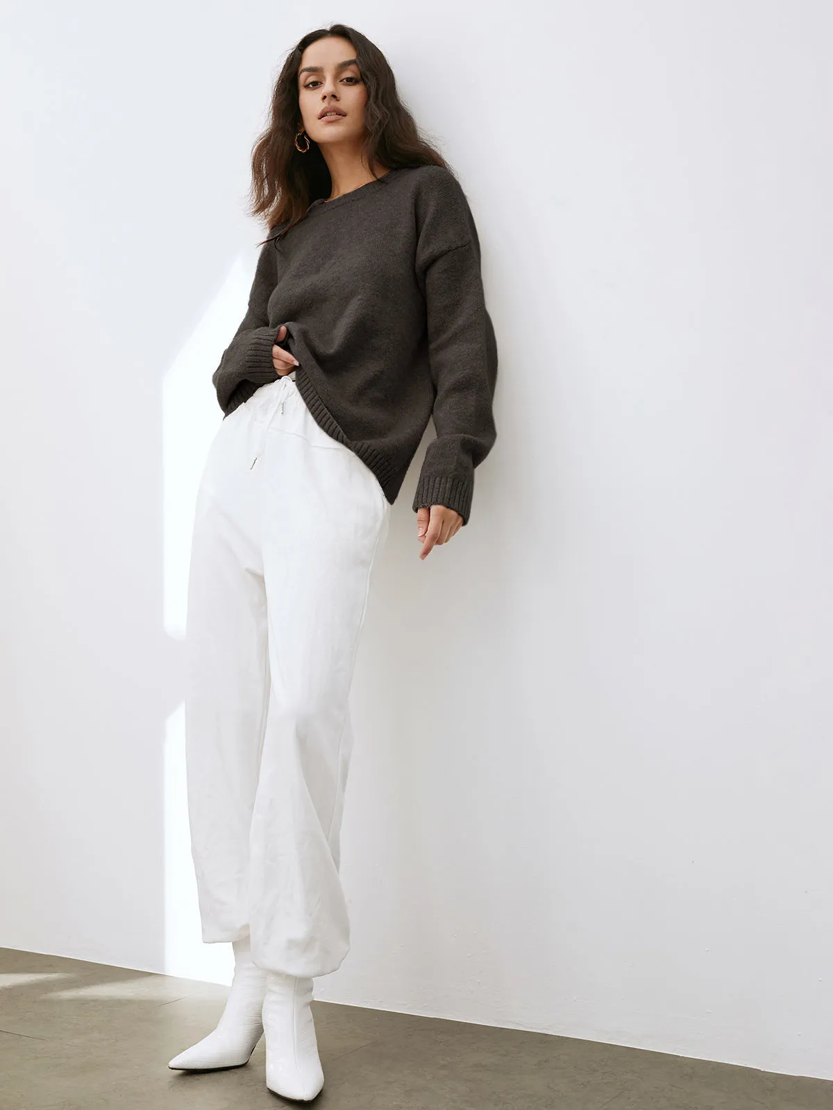 Lightweight Cloud Graceful Weather Pullover Sweater
