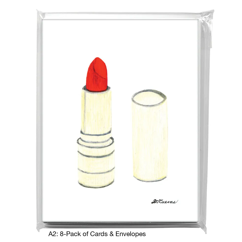 Lipstick, Greeting Card (8107)
