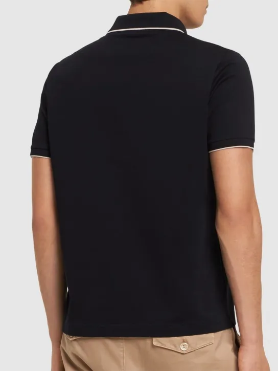 Loro Piana   Regatta stretch cotton piquet polo 