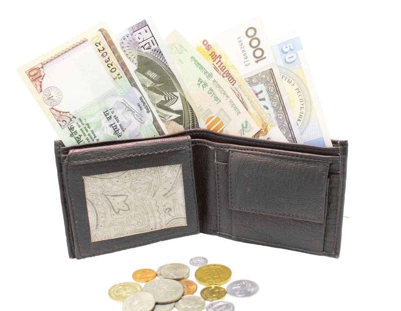 Luxurious & High Quality of Black Color Artificial Leather Wallet for Male