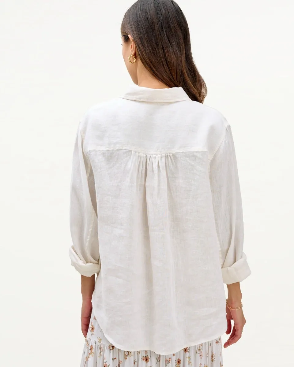 Mary Lawless Lee x Splendid Linen Western Shirt
