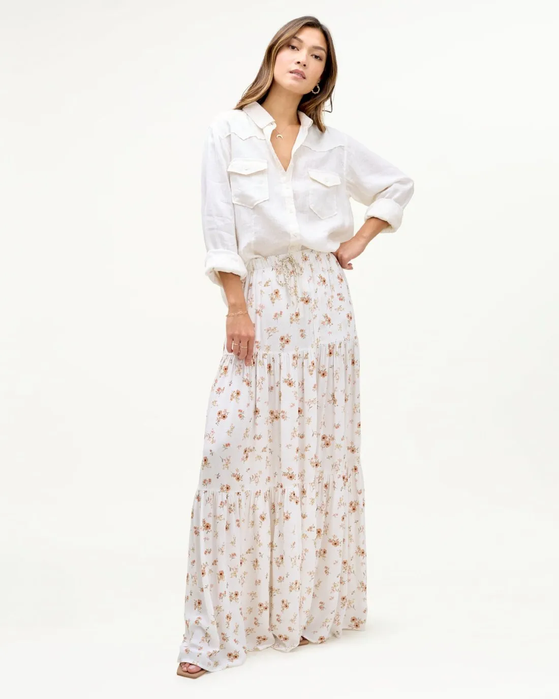 Mary Lawless Lee x Splendid Linen Western Shirt