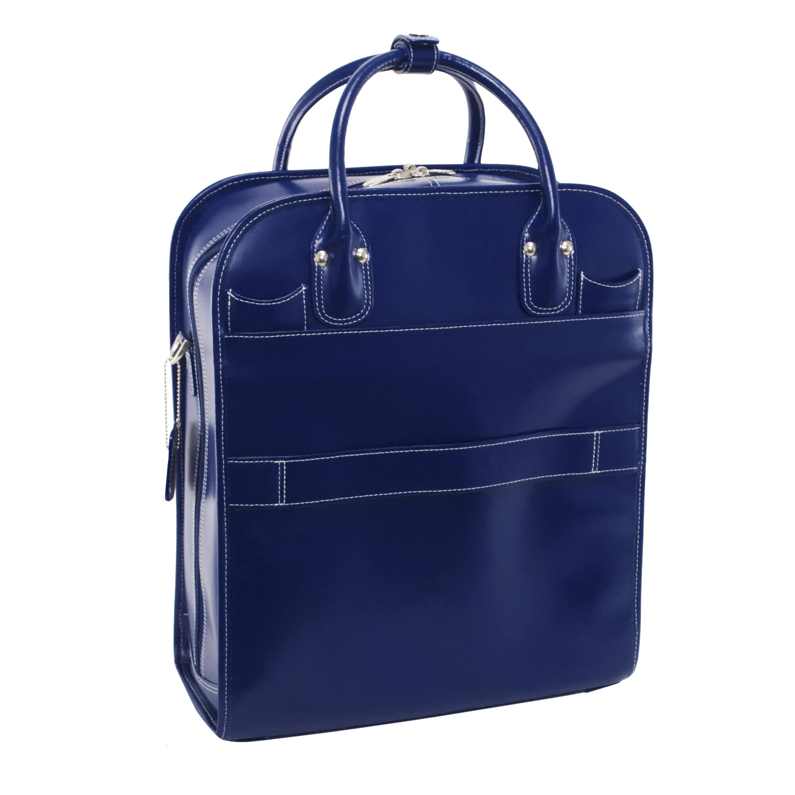 McKlein LA GRANGE 15" Leather Vertical Patented Detachable -Wheeled Ladies' Laptop Briefcase