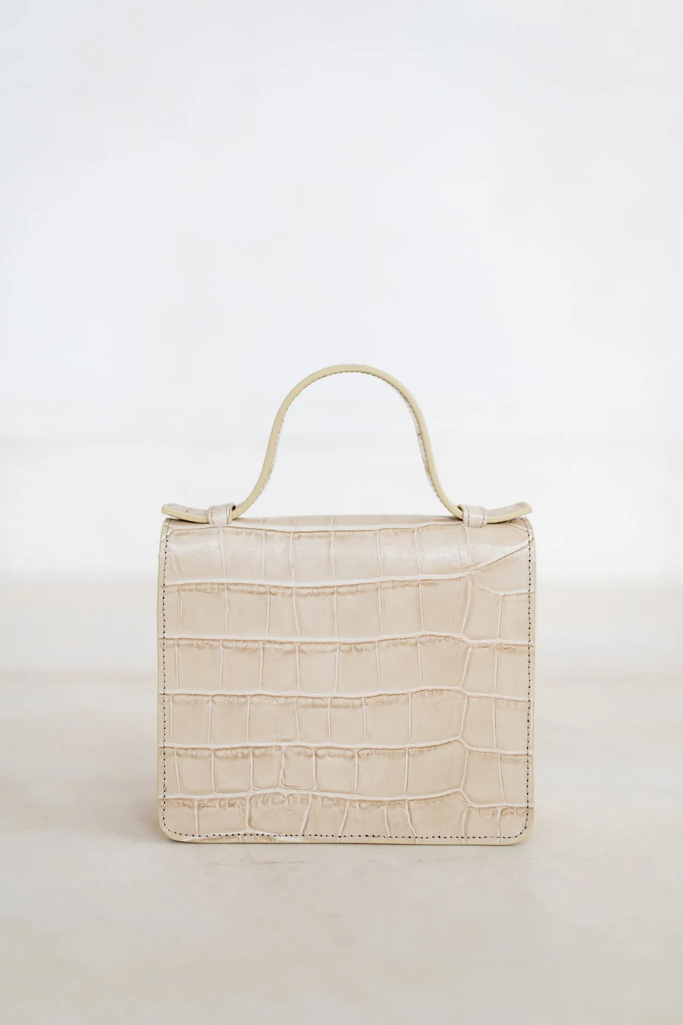 Micro Briefcase | Sand Croco