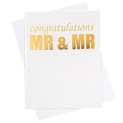Mr. & Mr. Greeting Card (18100)