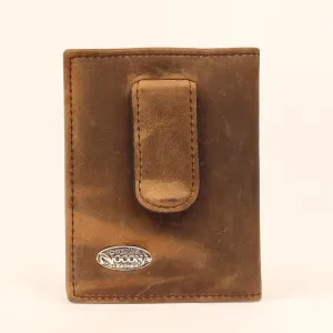 Nocona Smooth Leather Bi-Fold Money clip