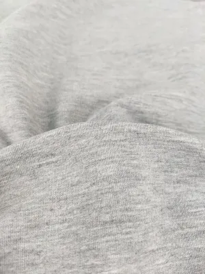 Organic Cotton French Terry Knit - Grey Melange