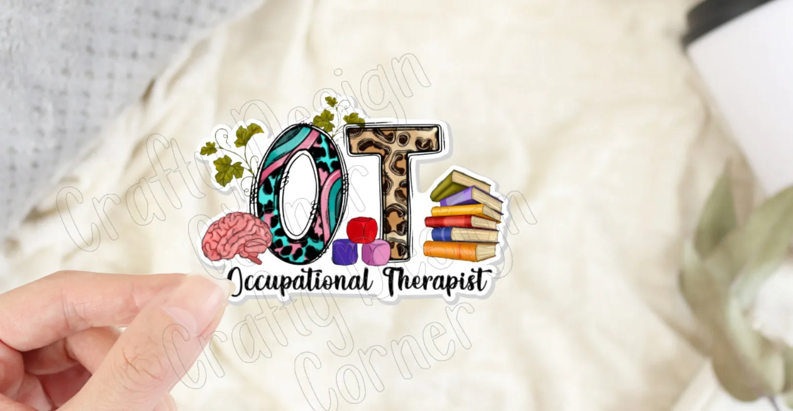 OT Sticker, Occupational Therapist Sticker, Medical STICKER, Cute Medical Design Sticker, Occupational Therapy Sticker