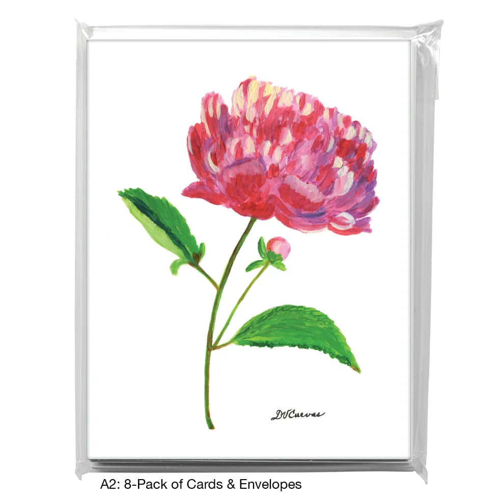 Peony Lean, Greeting Card (7822)