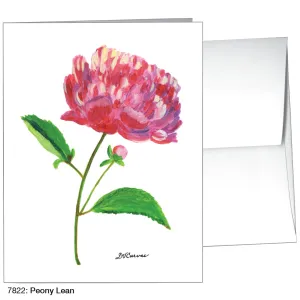 Peony Lean, Greeting Card (7822)