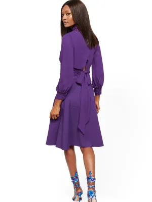 Petite Tie-Back Wrap Blouse - 7th Avenue